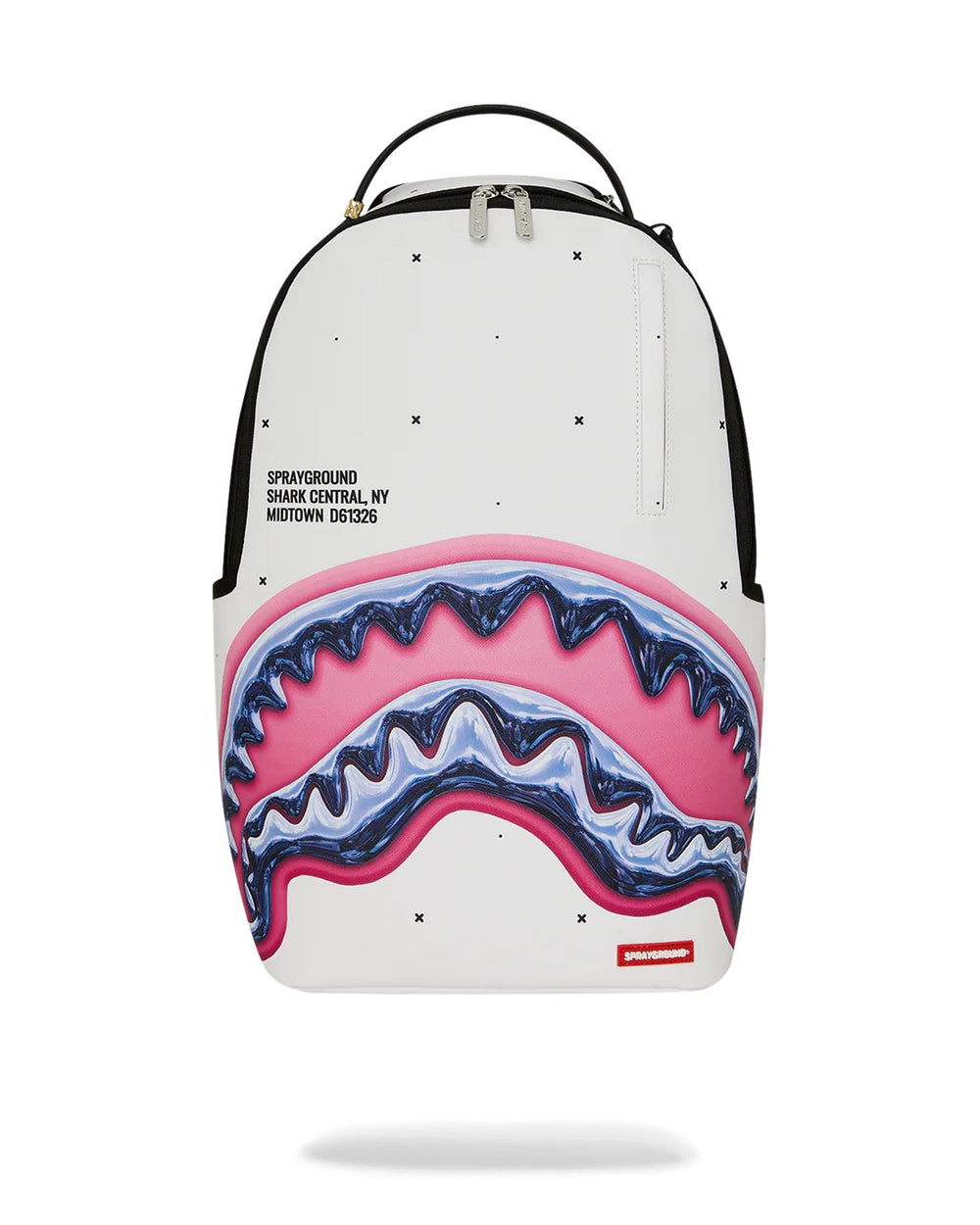 Sprayground Shark Central Liquid Chrome Backpack