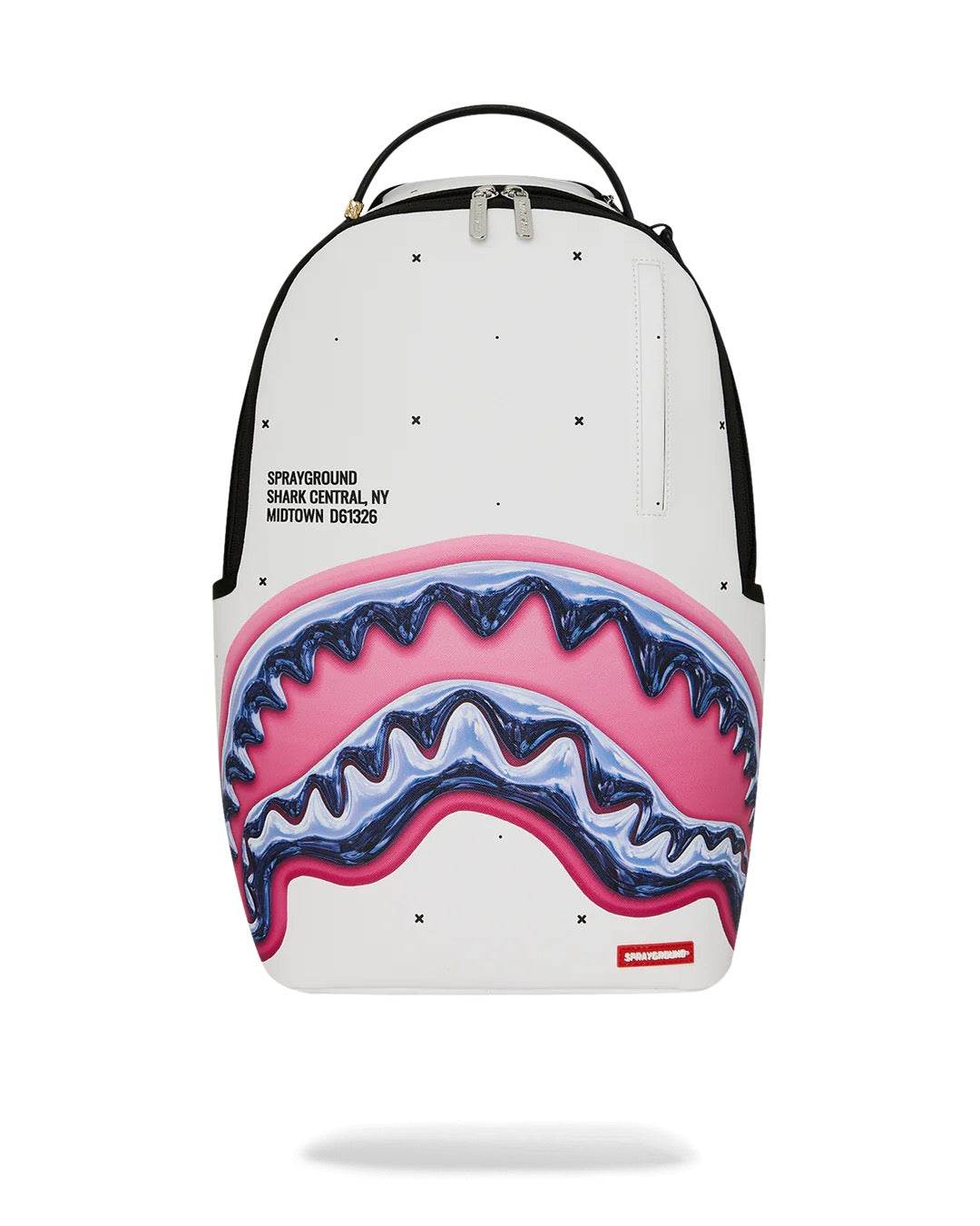 Sprayground Shark Central Liquid Chrome Backpack