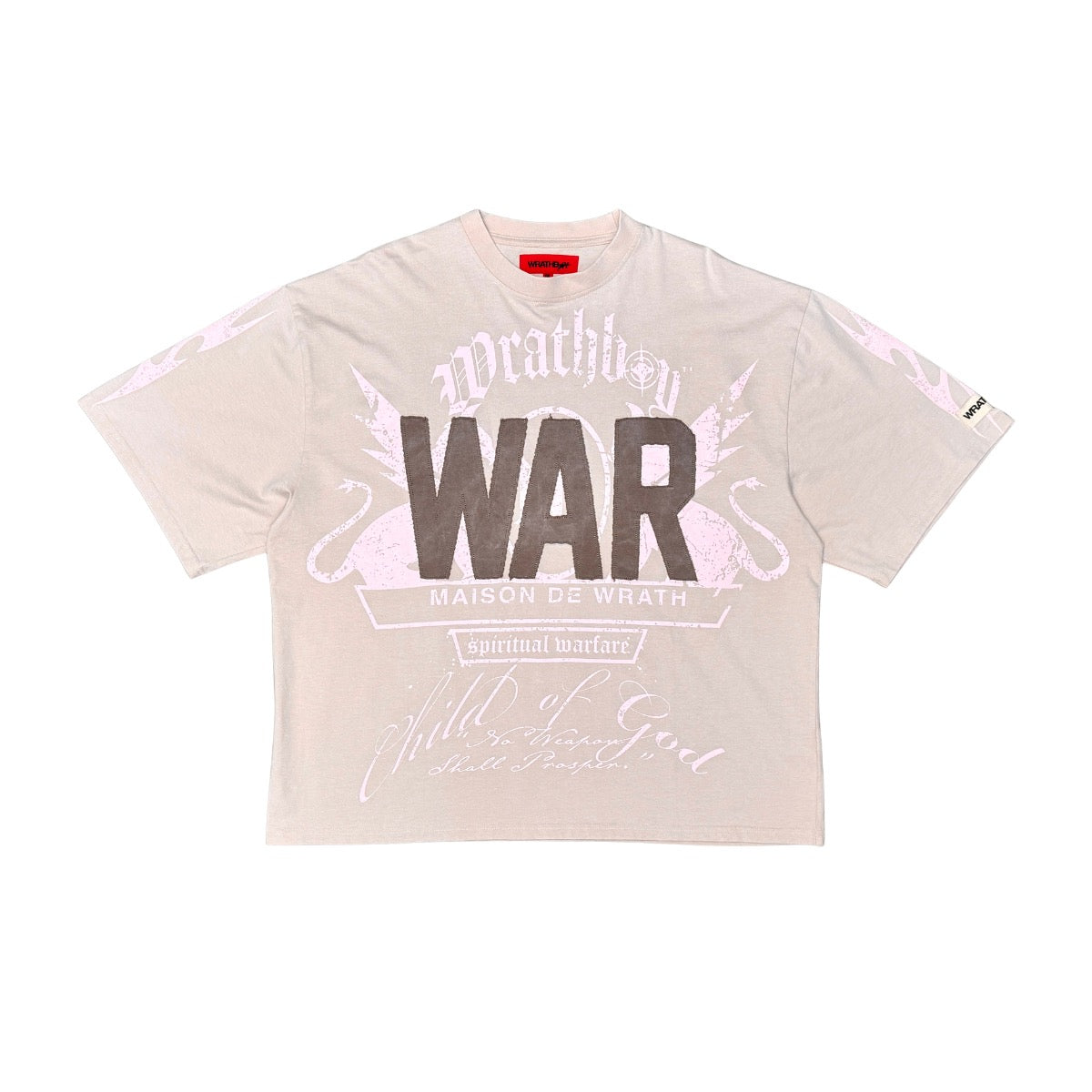 Wrathboy | Spiritual warfare Tee - Taupe