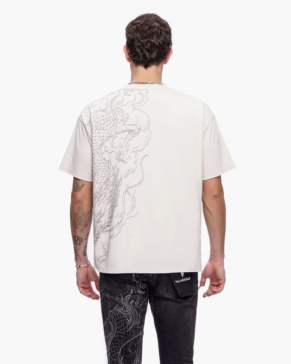 Valabasas | Mist Temple Tee - Washed White