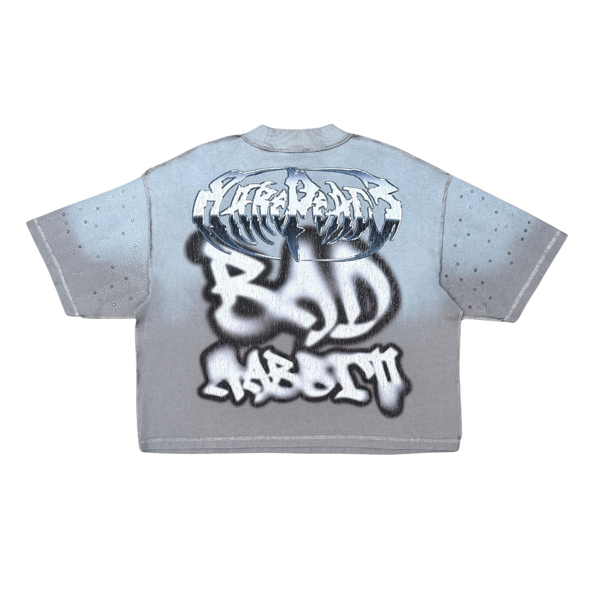 Rare Peace | Black Panther Cropped Tee - Grey