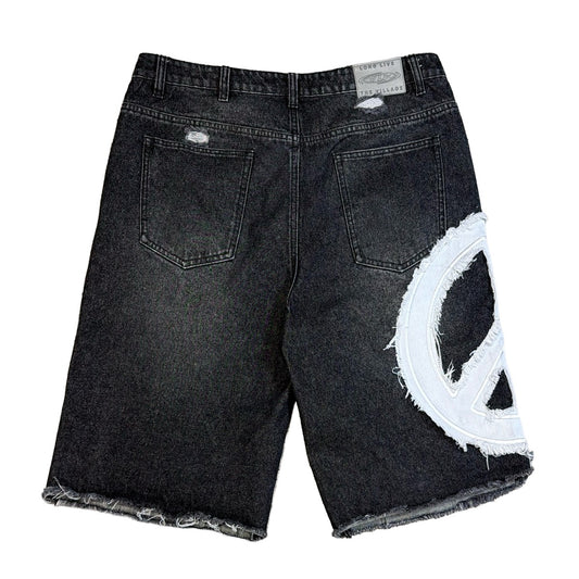Village | Peace Jorts - Black
