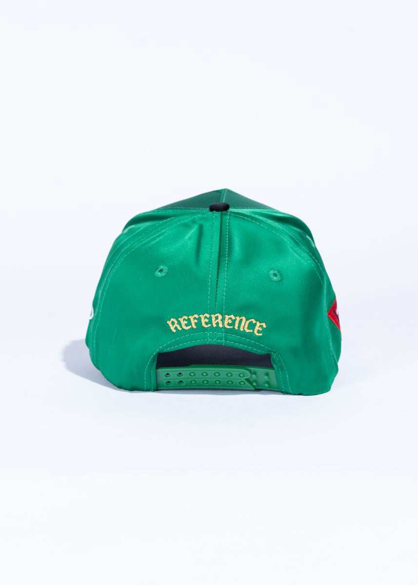 Reference | Celtox Crystals Hat - Green Satin