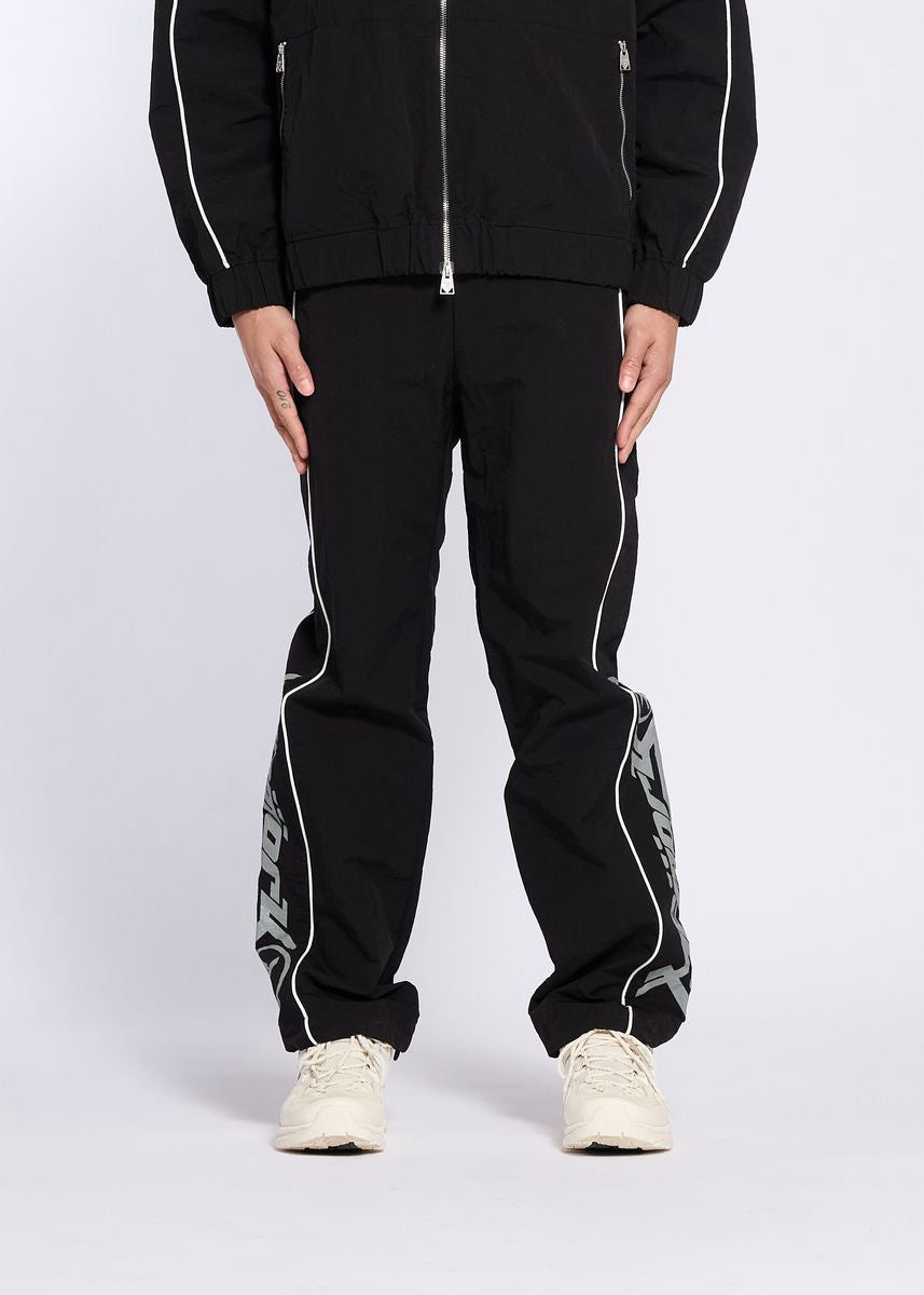 Memory Lane | Y2K Track Pants - Black
