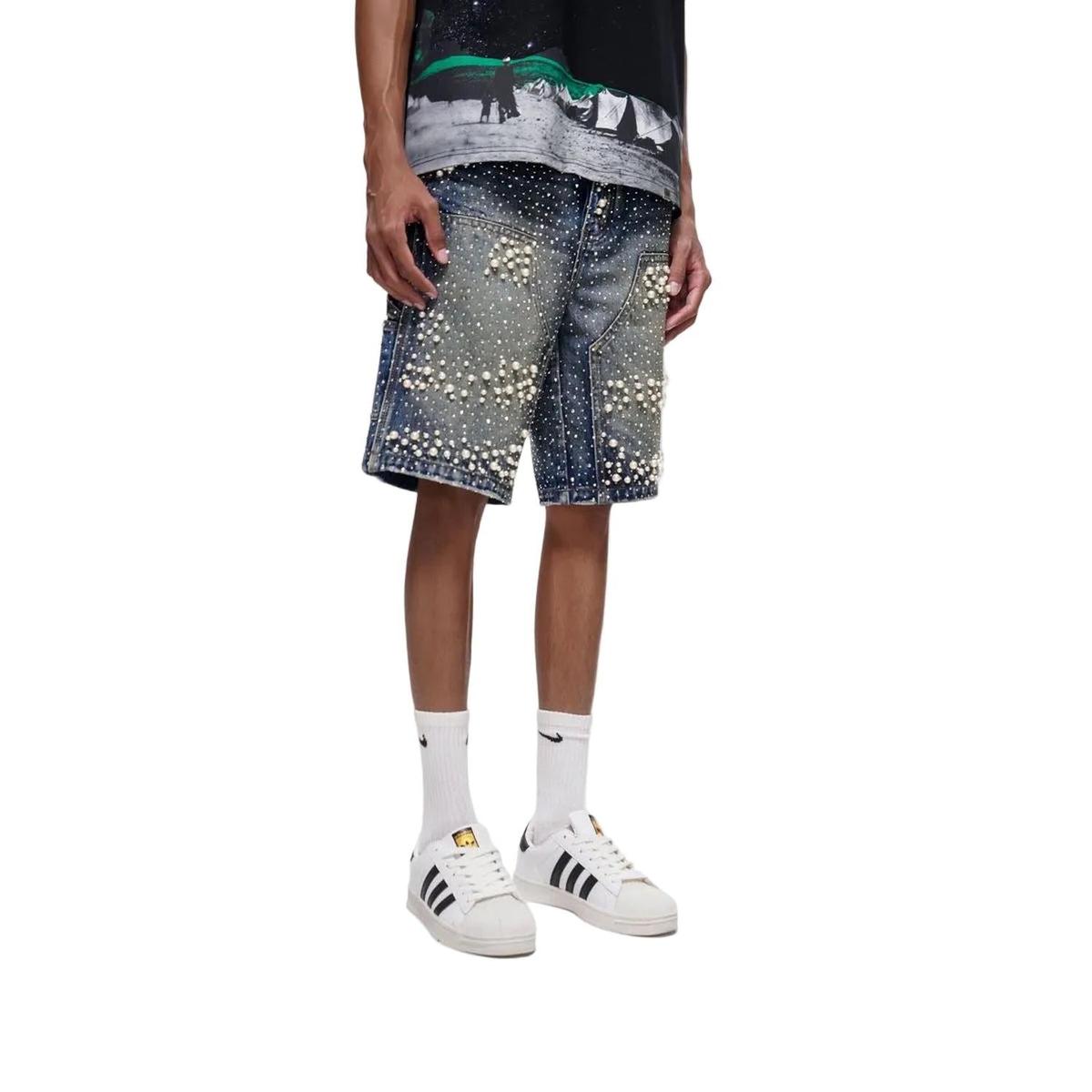Trnchs | Armor Denim Jorts - Dark Blue Wash