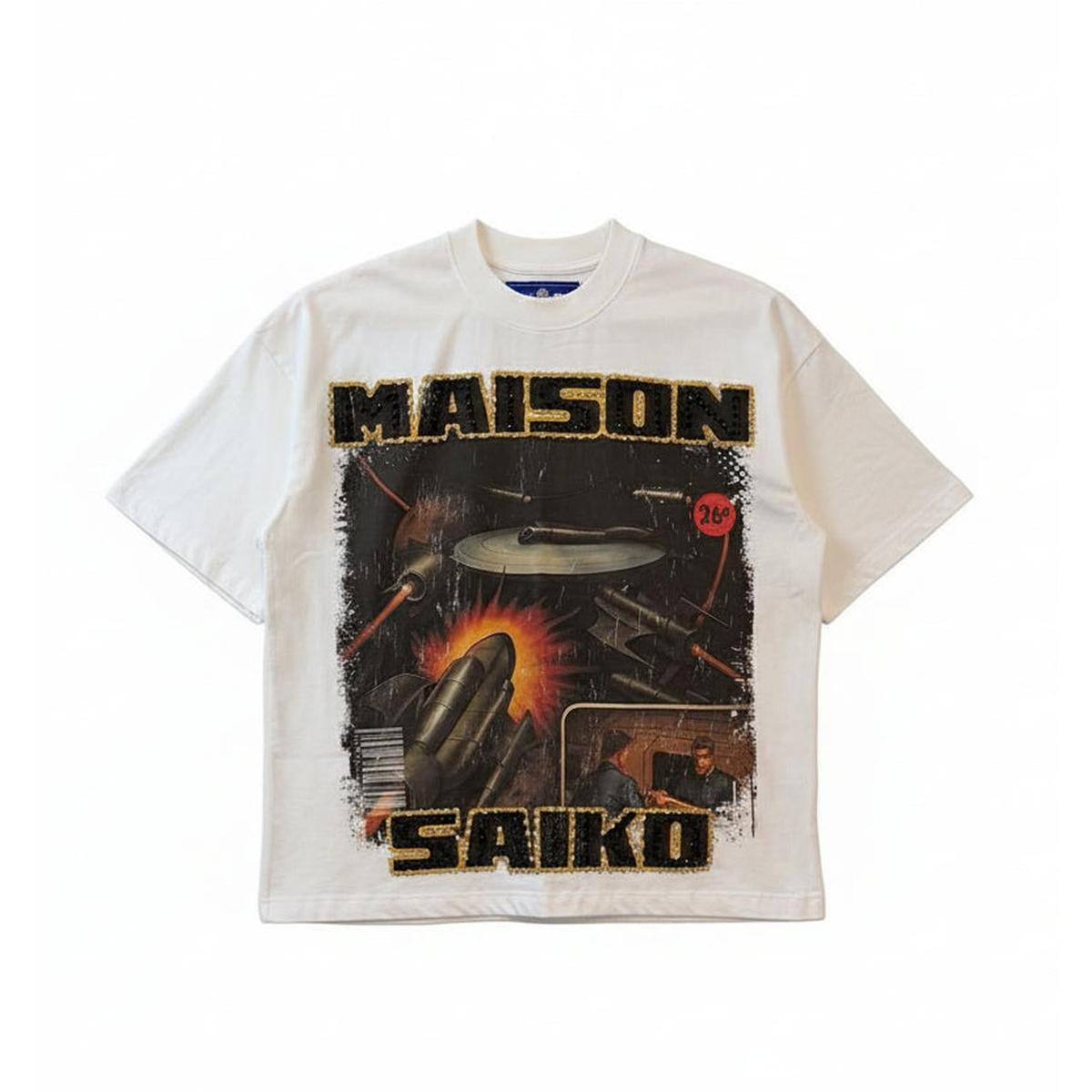 Maison Saiko | Comic Book 14 Tee - White