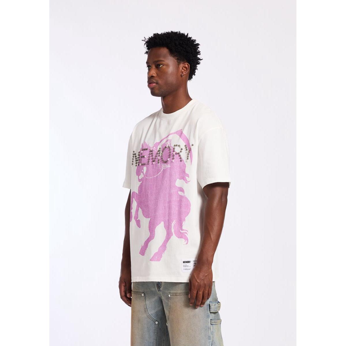 Memory Lane | Studded Tee - White