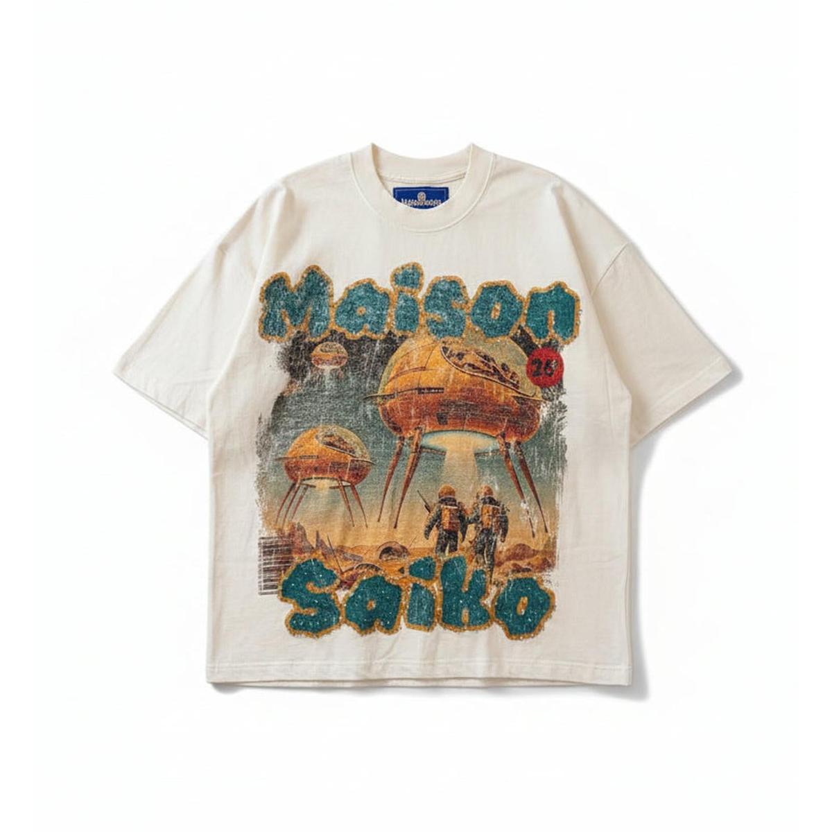 Maison Saiko | Comic Book 18 Tee - White