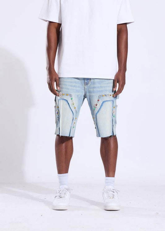 Crysp Denim | Lotus Jorts - Light Blue
