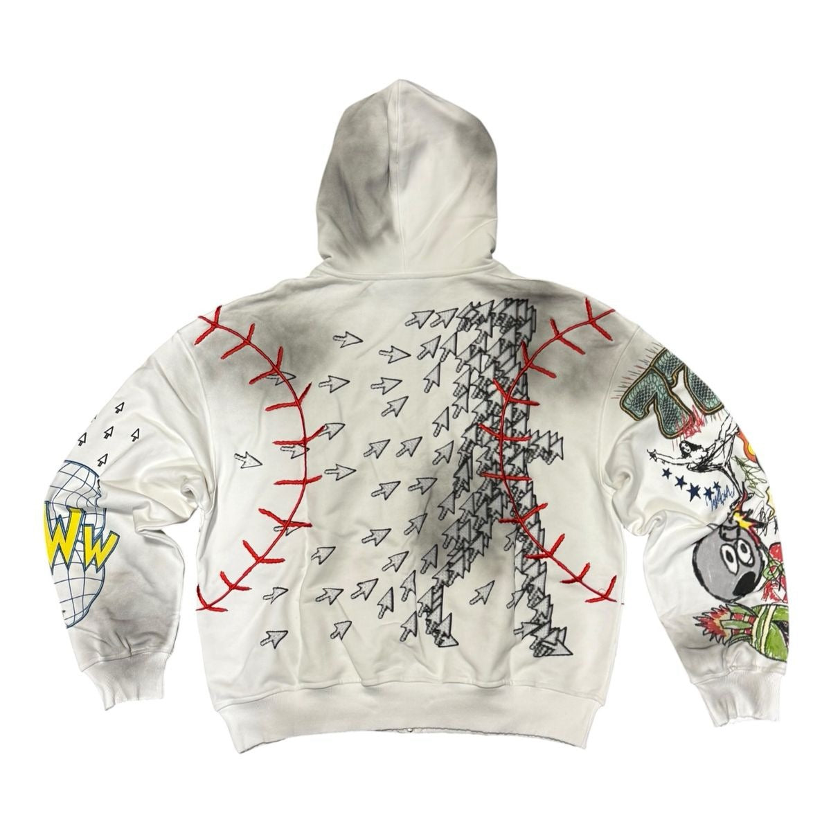 The Syndicate | Attached Hoodie - White