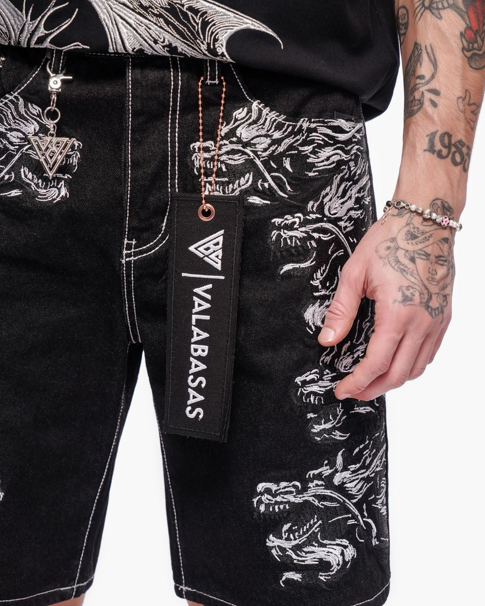 Valabasas | Tsuki Denim Jorts - Jet Black