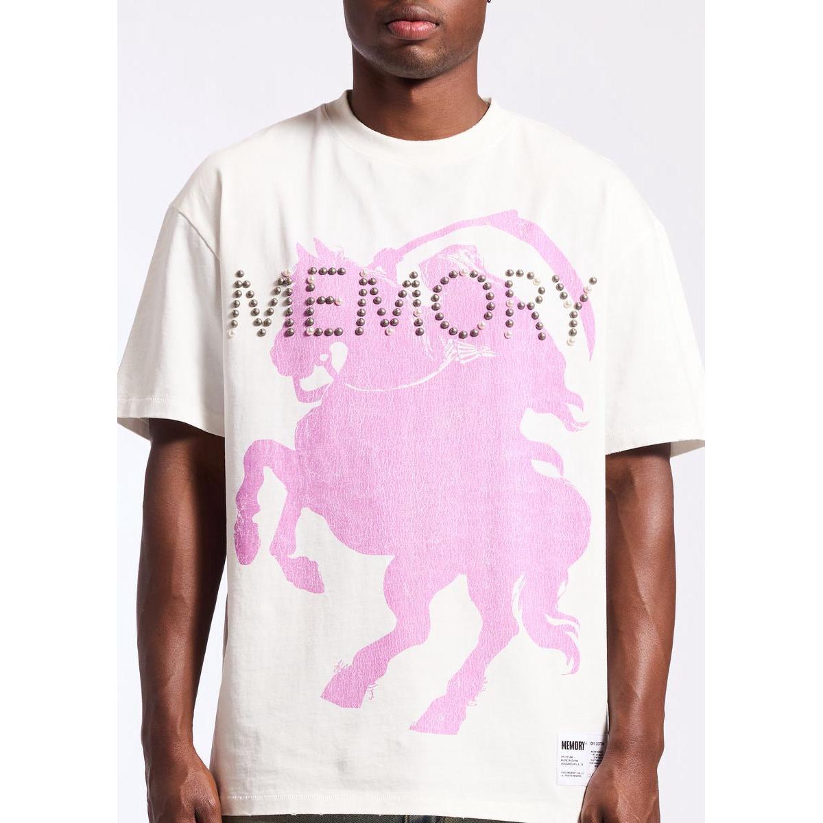 Memory Lane | Studded Tee - White