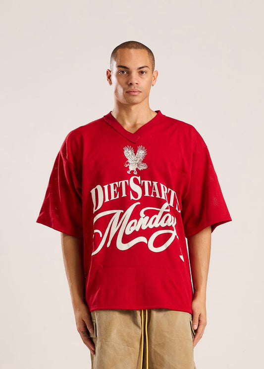 Diet Starts Monday | State Champs Jersey Tee - Red