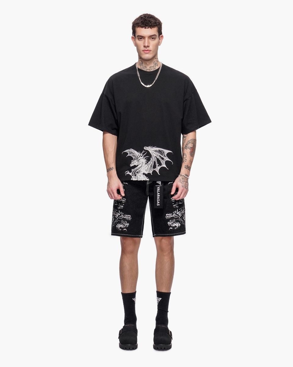 Valabasas | Tsuki Denim Jorts - Jet Black
