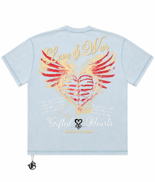 GFTD | Heart Tee - Baby Blue