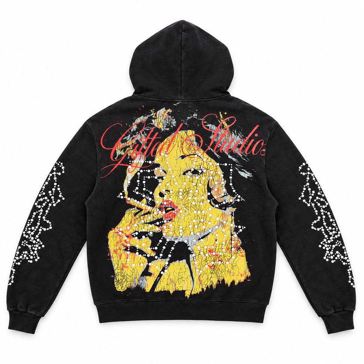 GFTD LA | Addiction Zip Up Hoodie - Black
