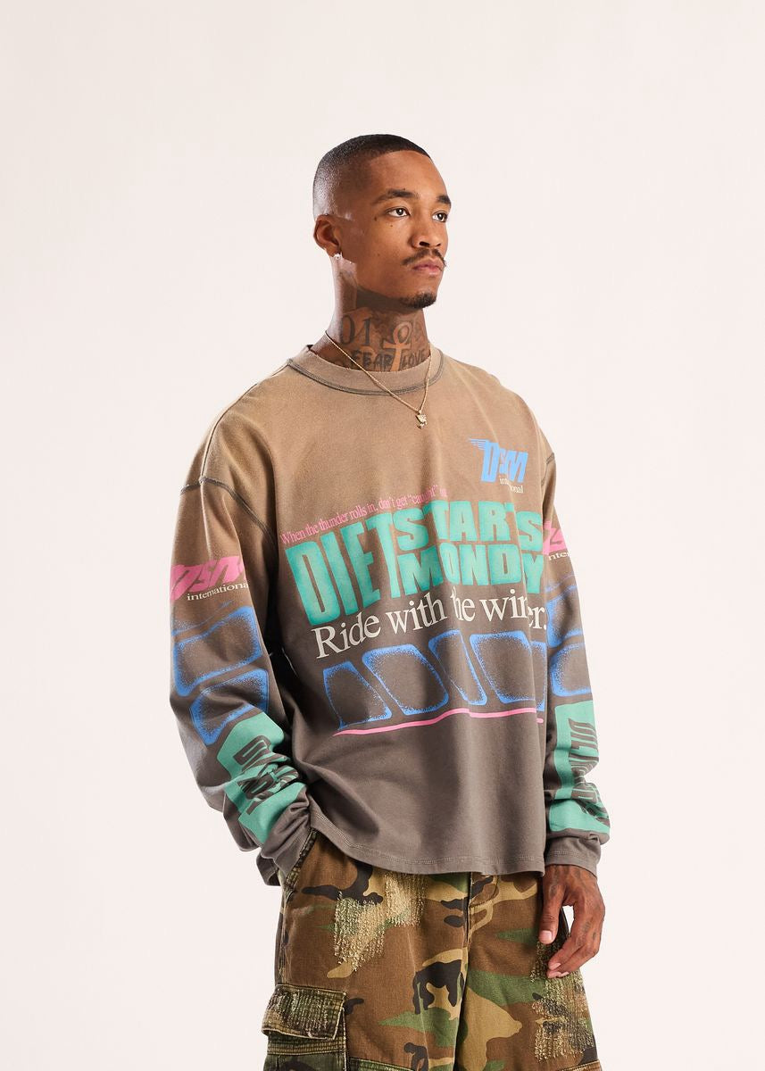 Diet Starts Monday | Winners Long Sleeve - Vintage Black