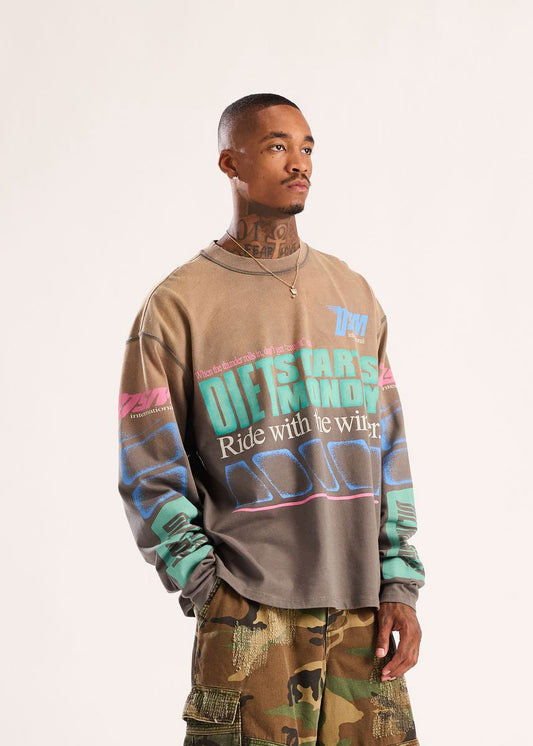 Diet Starts Monday | Winners Long Sleeve - Vintage Black