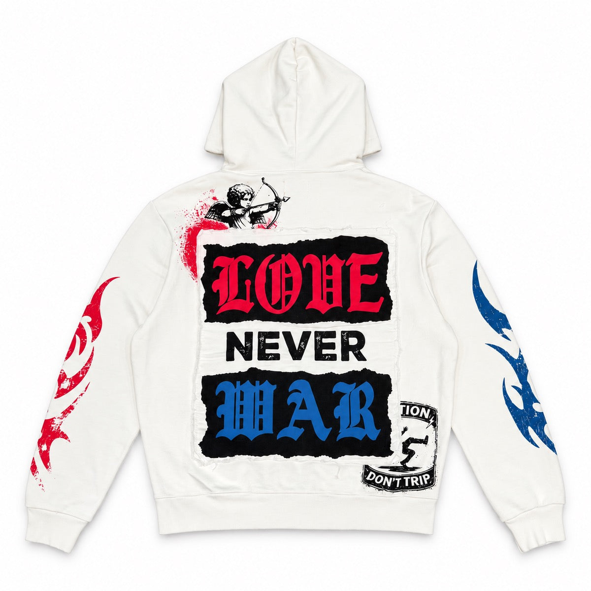 GFTD LA | Dark Knight Zip Up Hoodie - White