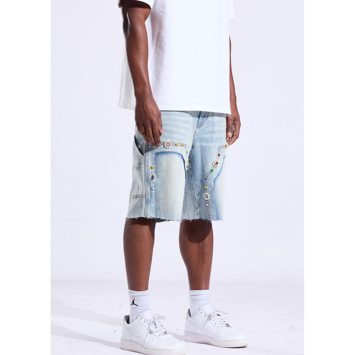 Crysp Denim | Lotus Jorts - Light Blue