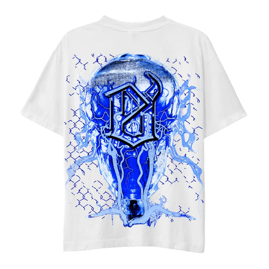 Evil Vice | Chrome Cross Tee - White