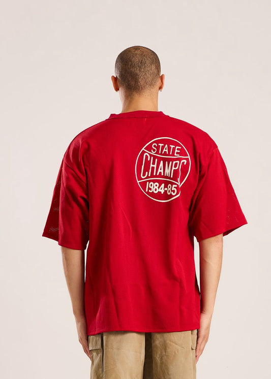 Diet Starts Monday | State Champs Jersey Tee - Red