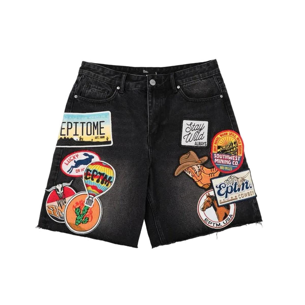 EPTM | Canyon Patchwork Jorts - Black