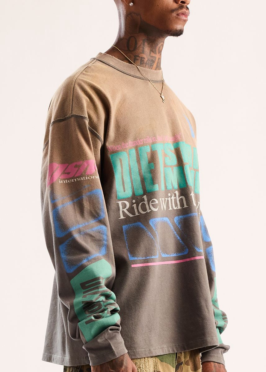 Diet Starts Monday | Winners Long Sleeve - Vintage Black