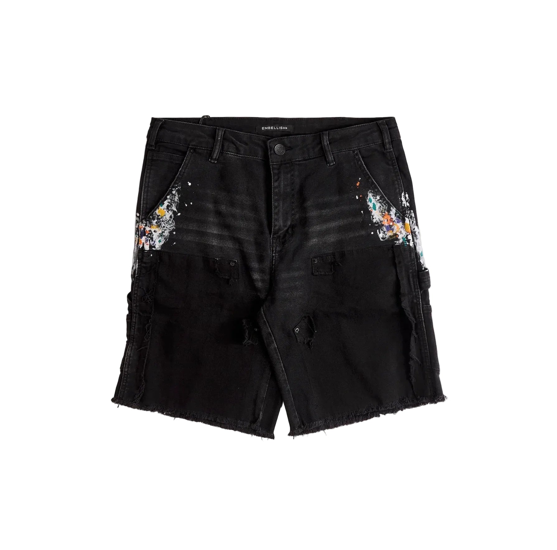 Embellish | Hart Jorts - Black Spray Paint