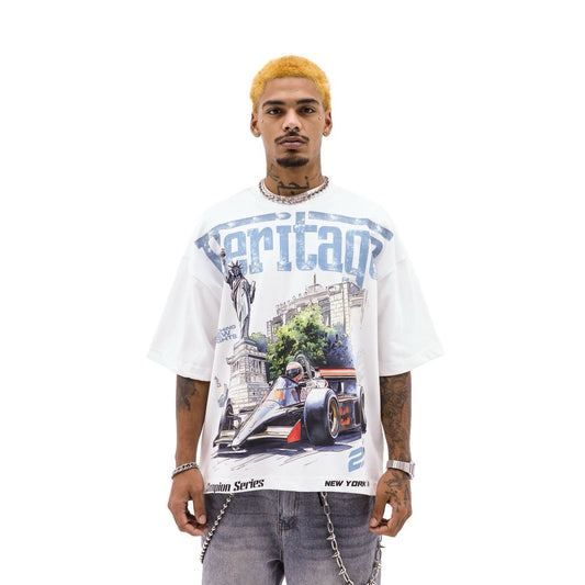 Heights District | Heritage Liberty City Tee - White