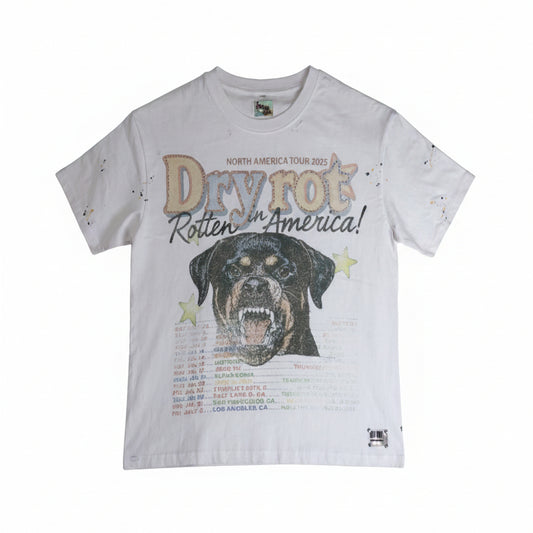 Dry Rot | Rotten In America Tee - White