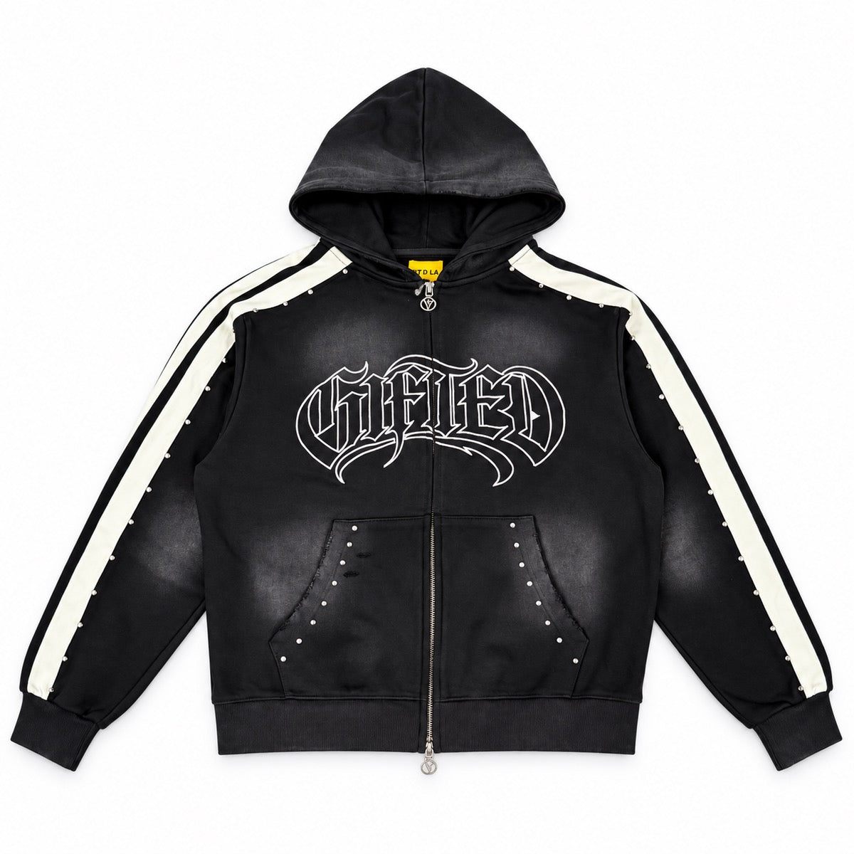 GFTD LA | Players Zip Up Hoodie - Black