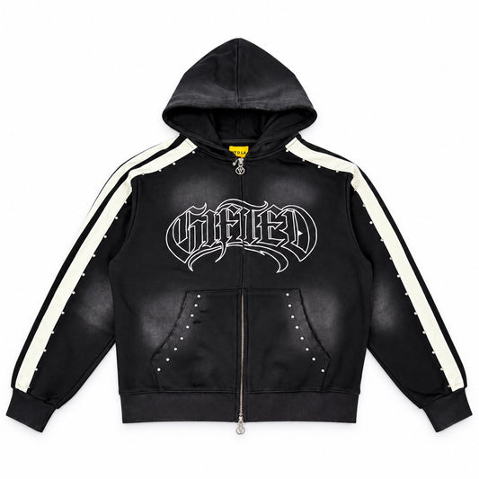 GFTD LA | Players Zip Up Hoodie - Black