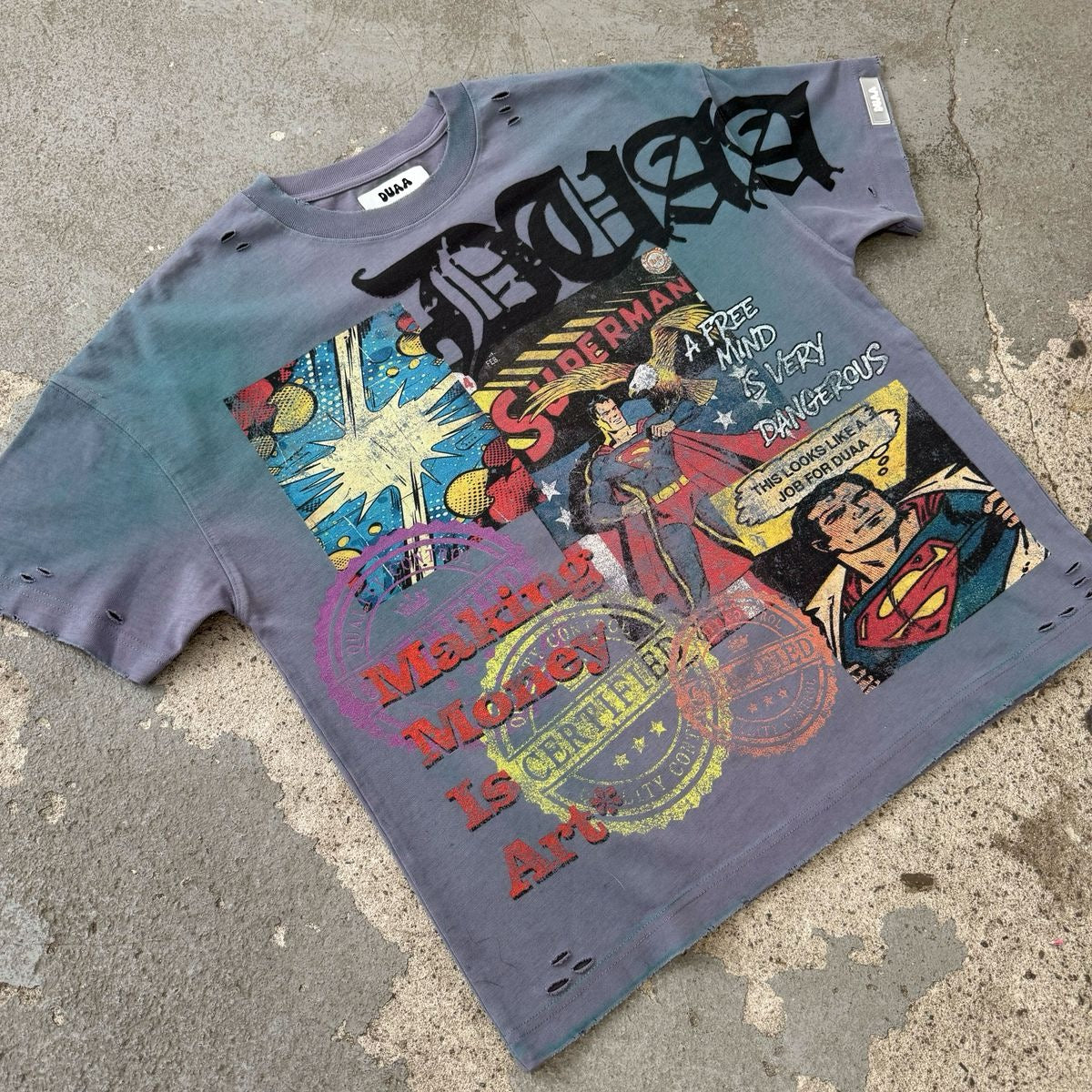 Duaa | Toon Tee - Grey