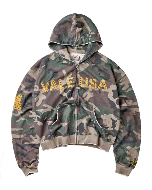 Vale | Zip Up Hoodie - Camo