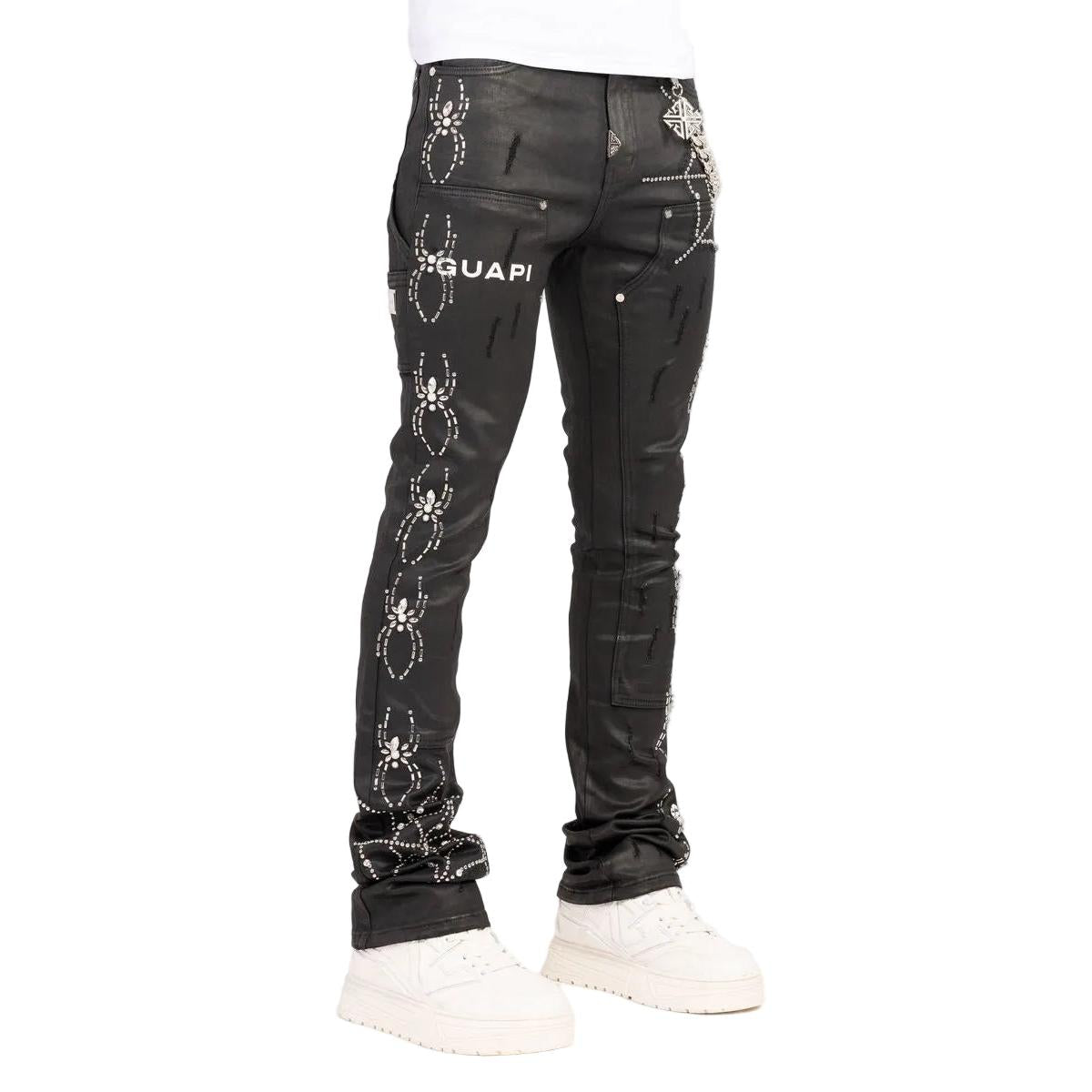 Guapi | Obsidian Spider Denim - Black Waxed