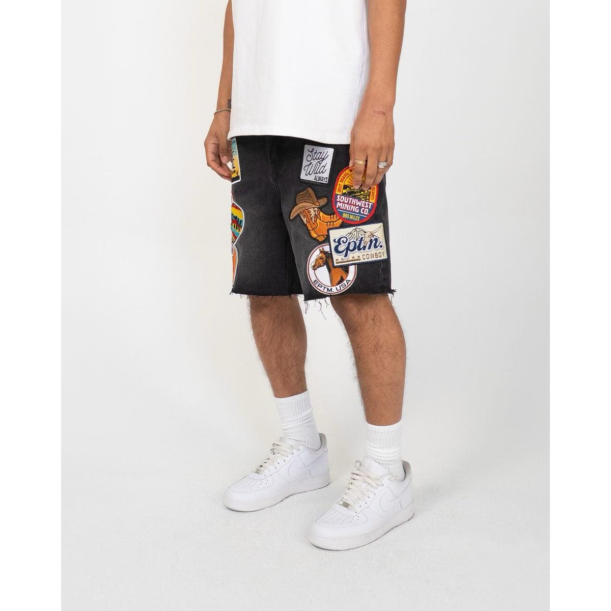 EPTM | Canyon Patchwork Jorts - Black