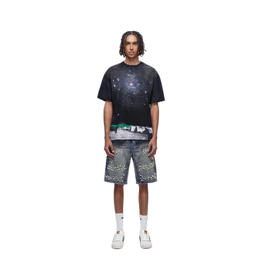 Trnchs | Armor Denim Shorts - Dark Blue Wash