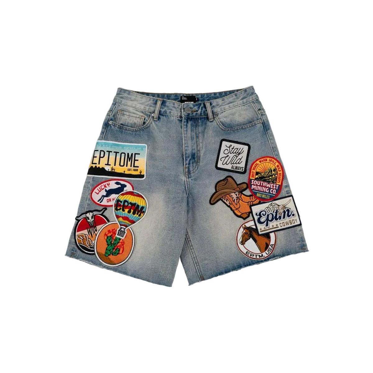 EPTM | Canyon Patchwork Jorts - Blue