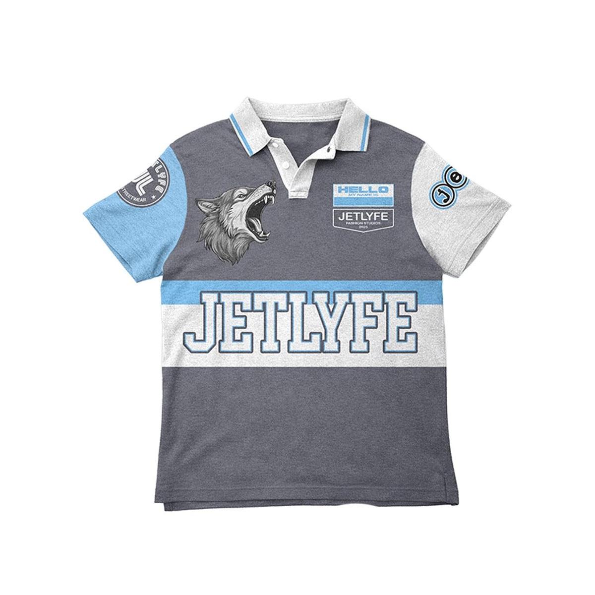 Jetlyfe | Wolf Polo Tee - Grey