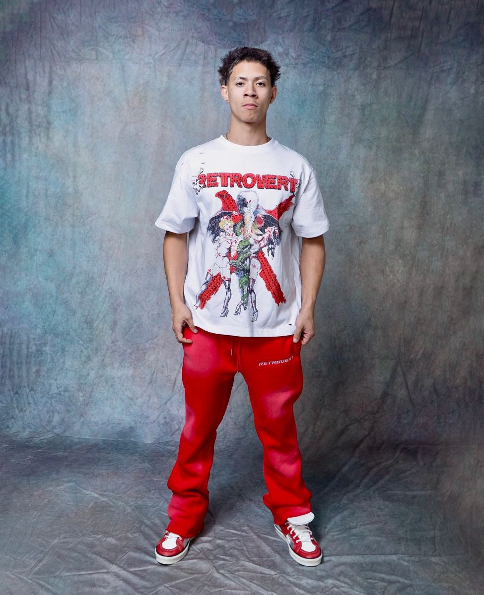 Retrovert | Red Nurse Rhinestone Tee