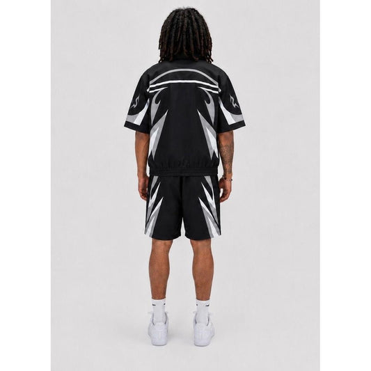 CrossCut | Velocity Nylon Short Set - Black/White