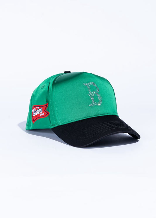 Reference | Celtox Crystals Hat - Green Satin
