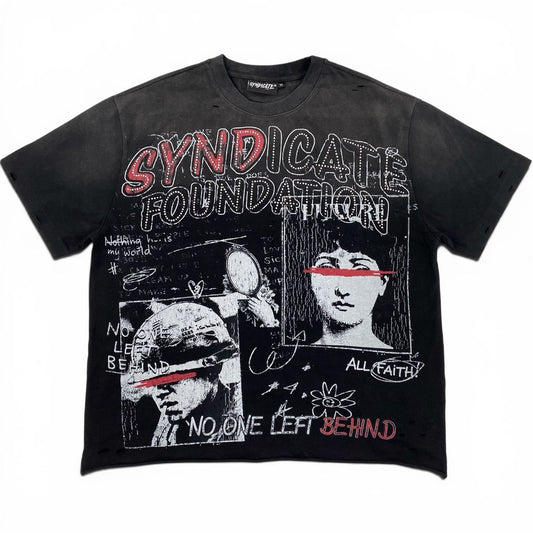 The Syndicate |  Left Behind Tee - Black Wash