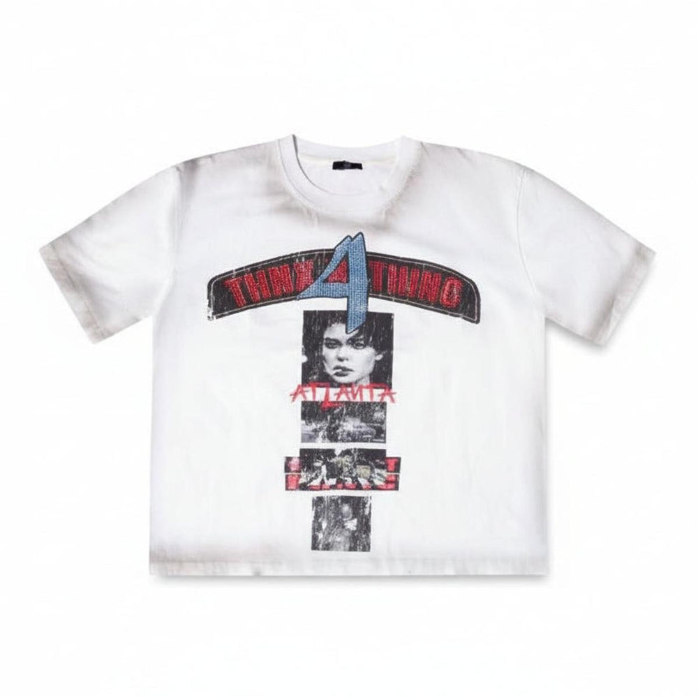 Thnx For Nothing | Movie Scroll Tee - White