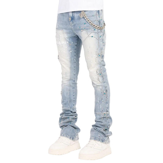 Guapi | Aqua Blue Spider Denim