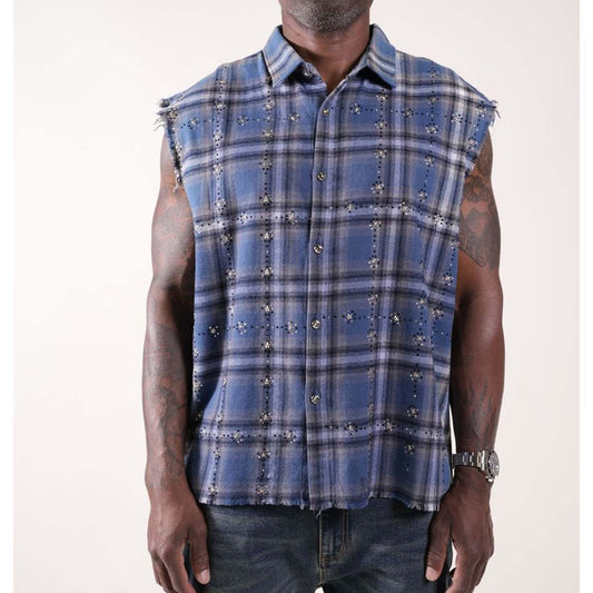 paper-money-brand-rhinestone-sleeveless-flannel-blue-6-rings-clothing