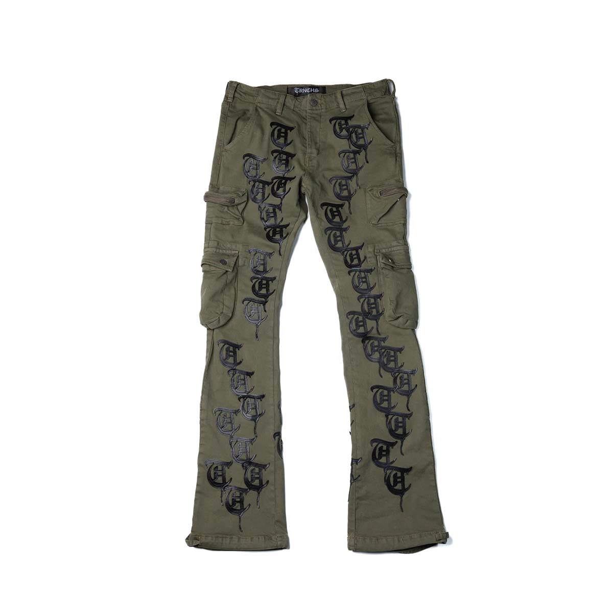 trnchs-repetition-olive-stacked-denim-6-rings-clothing