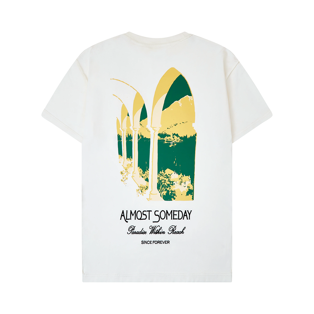 Almost Someday Paradise Tee in White — 6 Rings Boutique