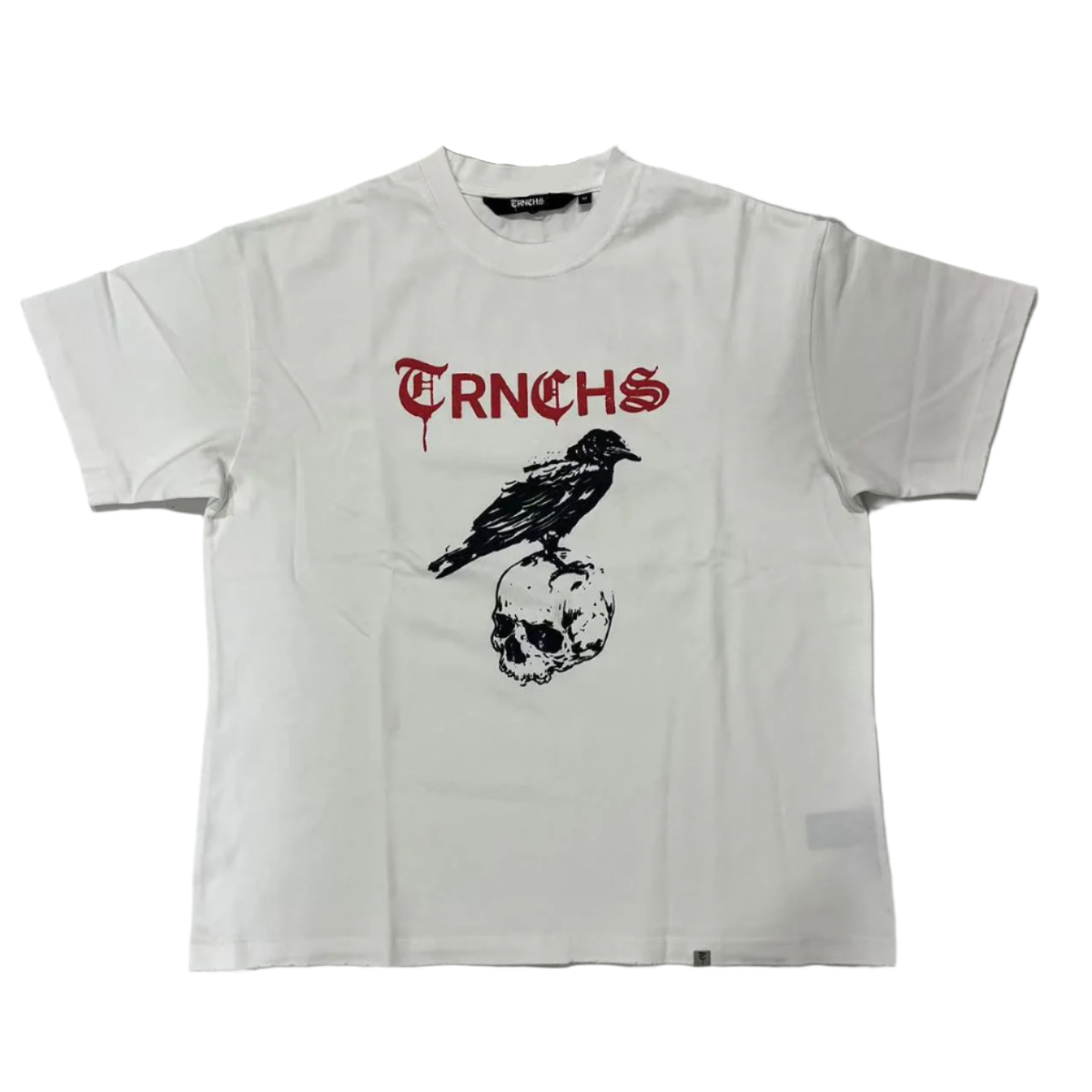trnchs-black-raven-skull-tee-white-6-rings-clothing